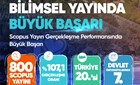 TOGÜ, SCOPUS YAYIN GERÇEKLEŞME PERFORMANSINDA TÜRKİYE’DE İLK 20’DE